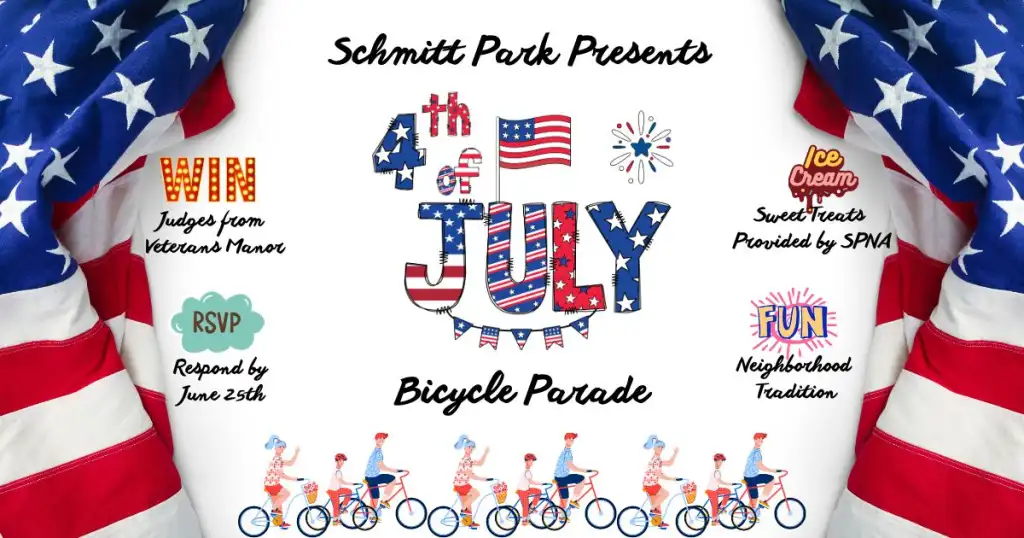 Schmitt Park Fourth of July Bicycle Parade poster